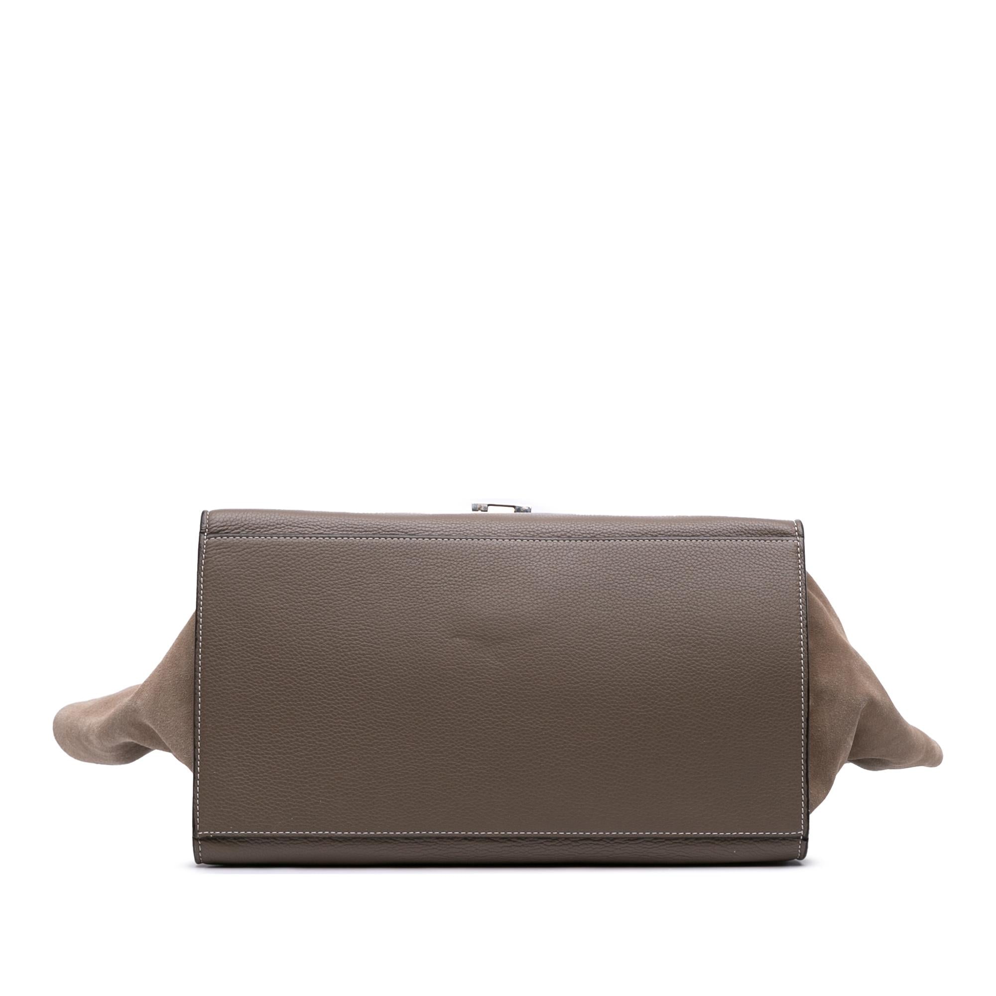 Celine Large Leather Trapeze Satchel