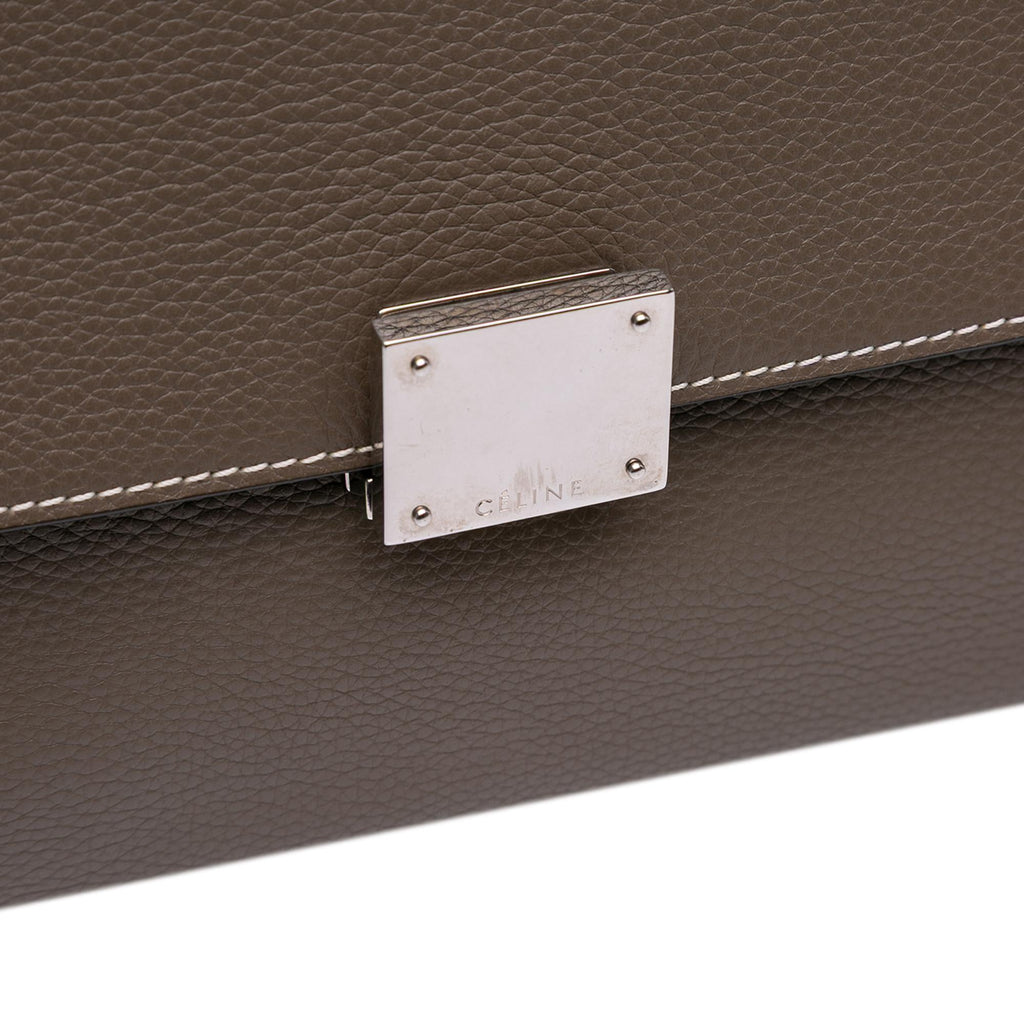 Celine Large Leather Trapeze Satchel