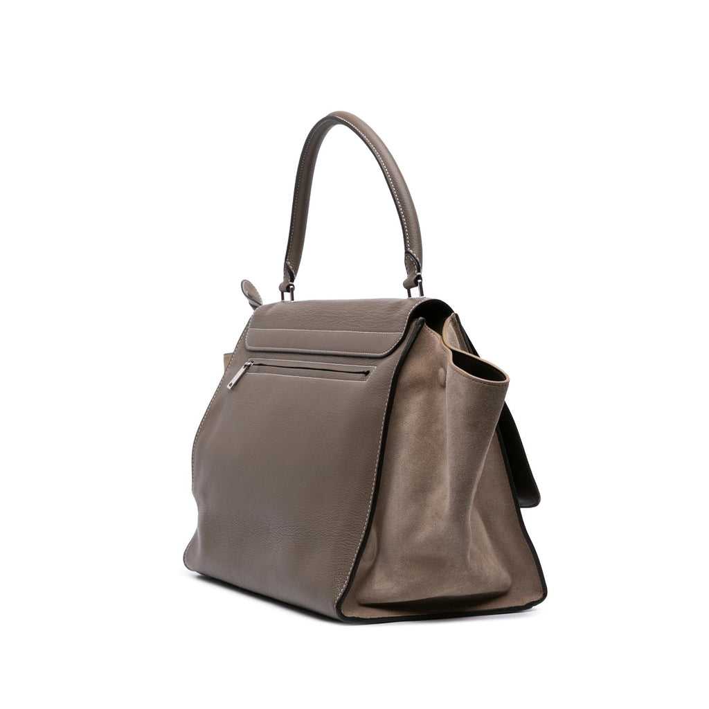 Celine Large Leather Trapeze Satchel