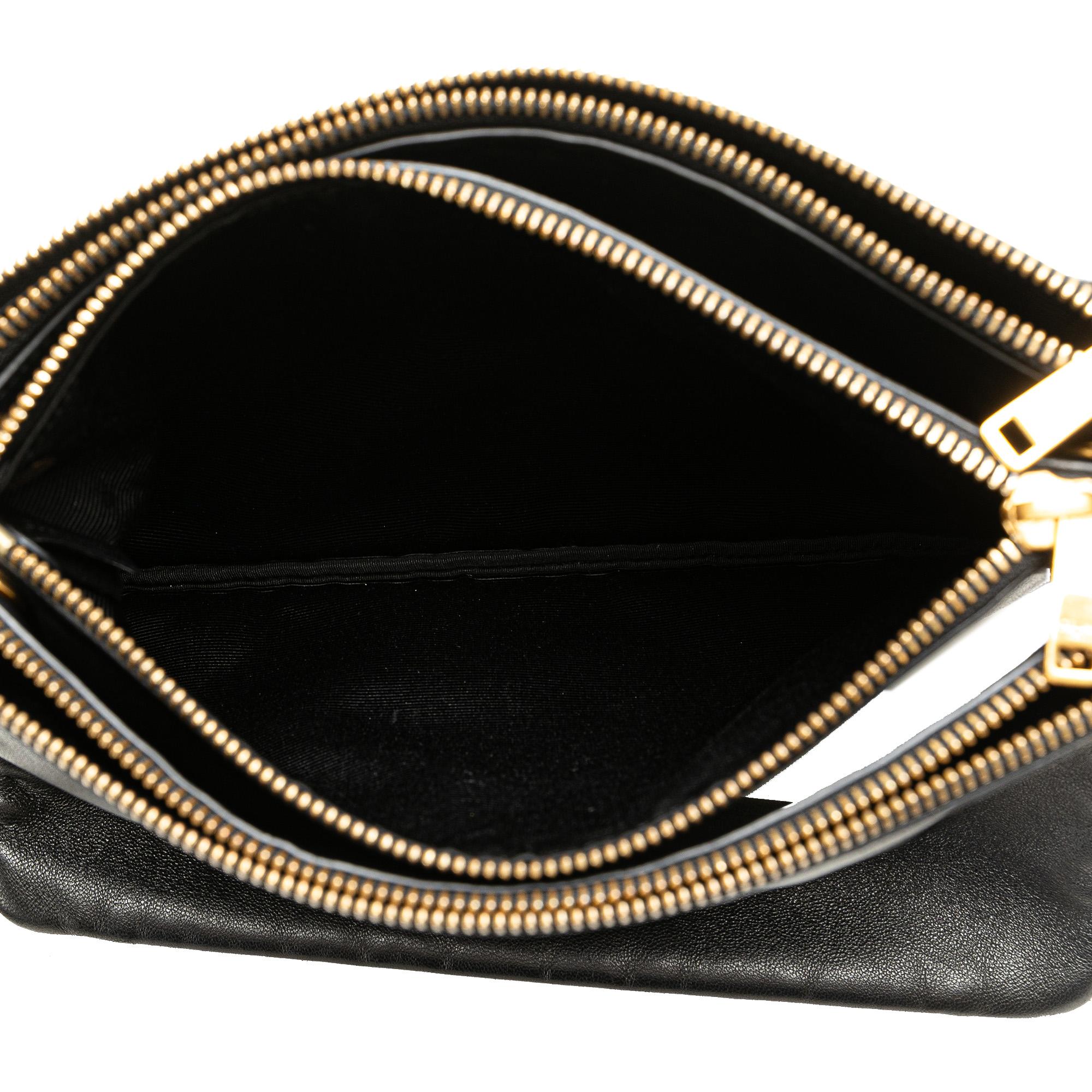 Celine Large Leather Trio Crossbody (SHG-OntI8d)