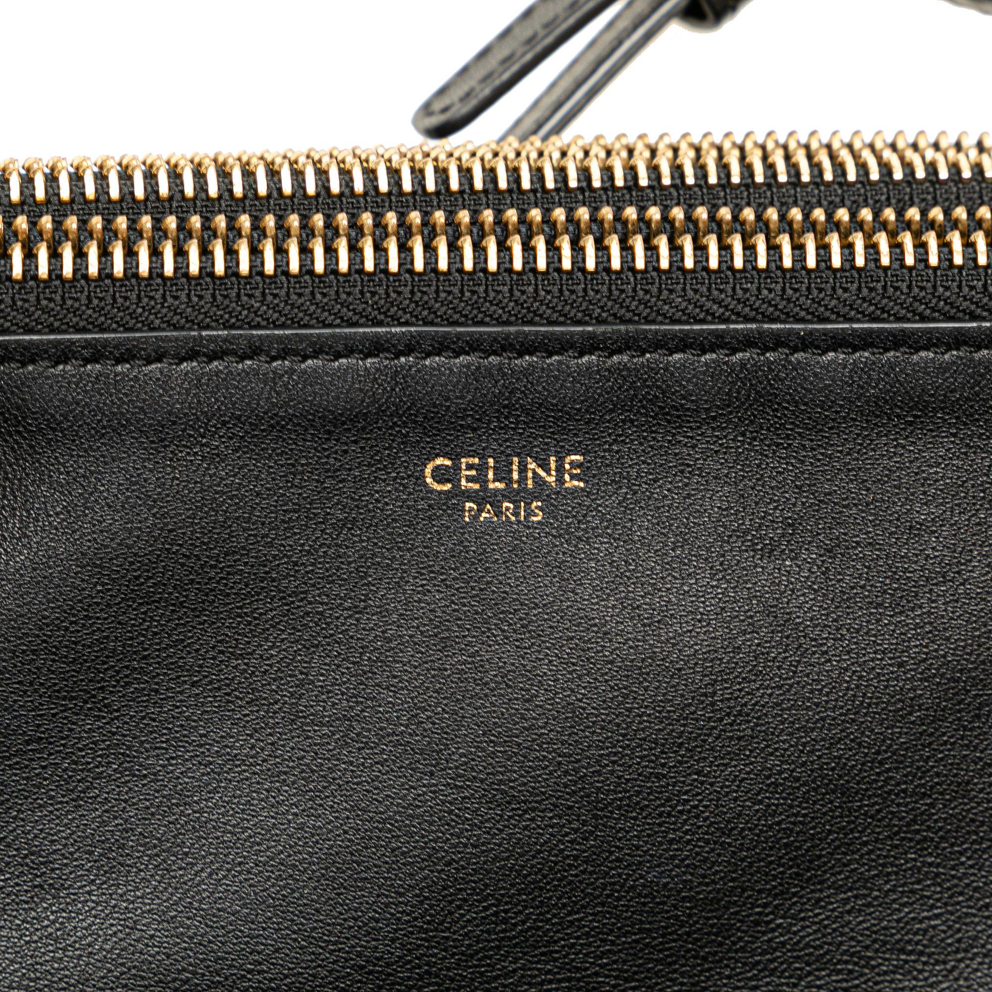 Celine Large Leather Trio Crossbody (SHG-OntI8d)