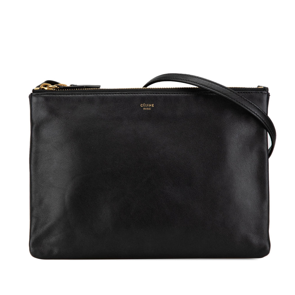 Celine Large Leather Trio Crossbody (SHG-IdCo65)
