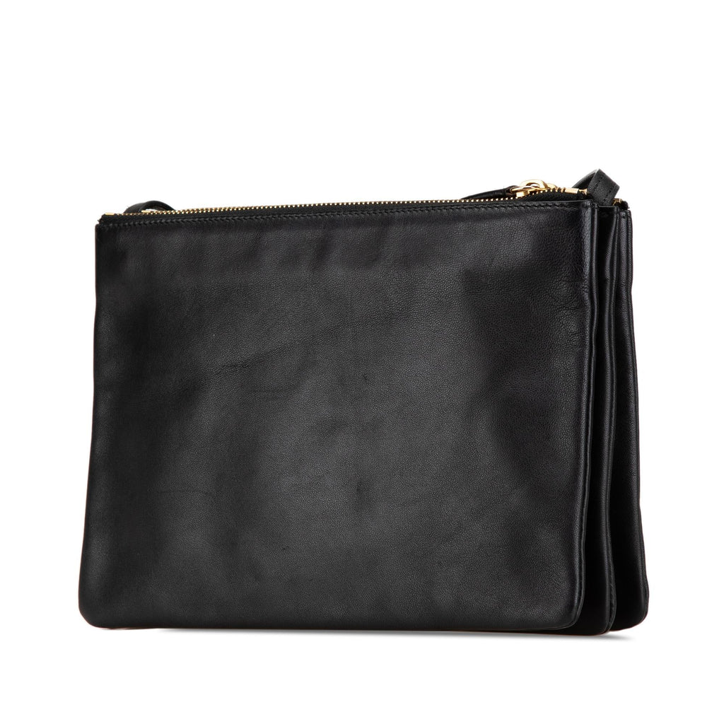 Celine Large Leather Trio Crossbody (SHG-IdCo65)