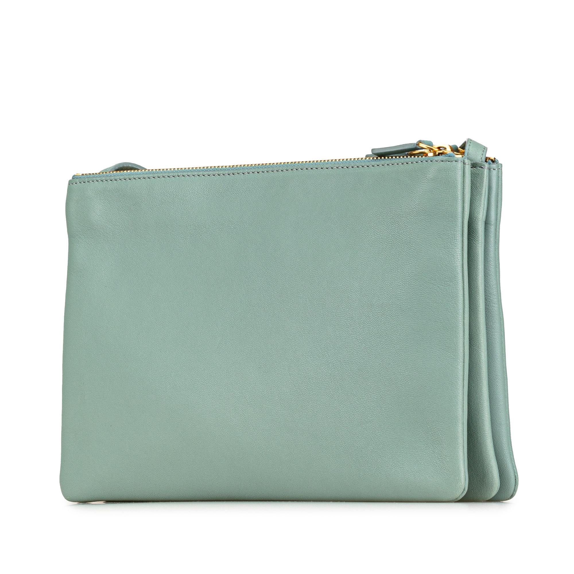 Celine Large Leather Trio Crossbody