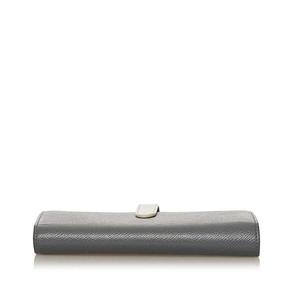 Celine Large Strap Wallet in Bicolour Grained Calfskin (SHG-35193)