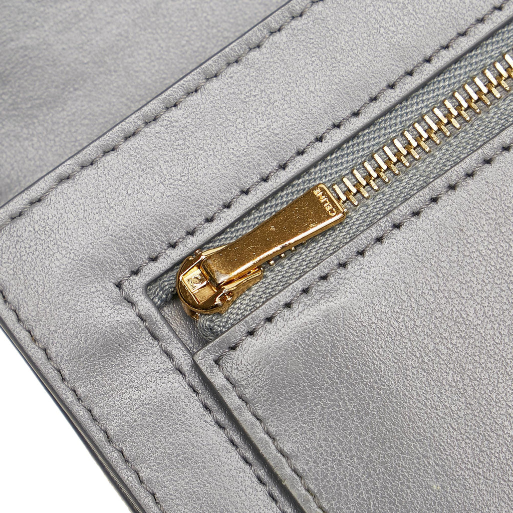 Celine Large Strap Wallet in Bicolour Grained Calfskin (SHG-35193)