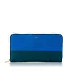 Celine Large Zipped Multifunction Bicolor Leather Wallet (SHG-ubPog5)