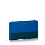 Celine Large Zipped Multifunction Bicolor Leather Wallet (SHG-ubPog5)