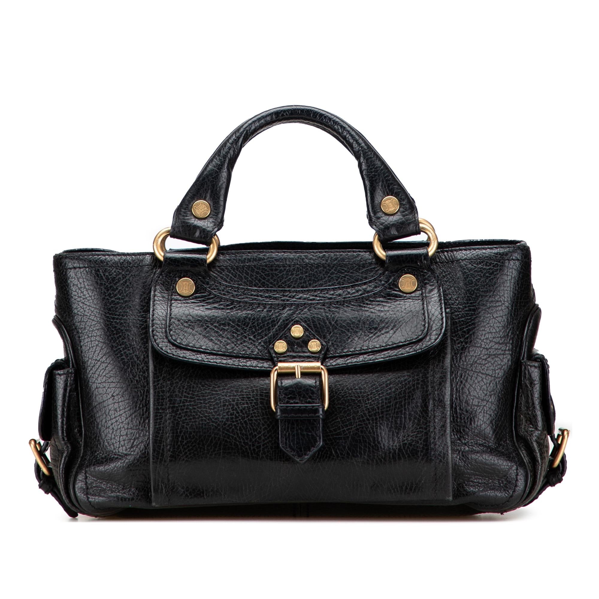 Celine Leather Boogie Handbag