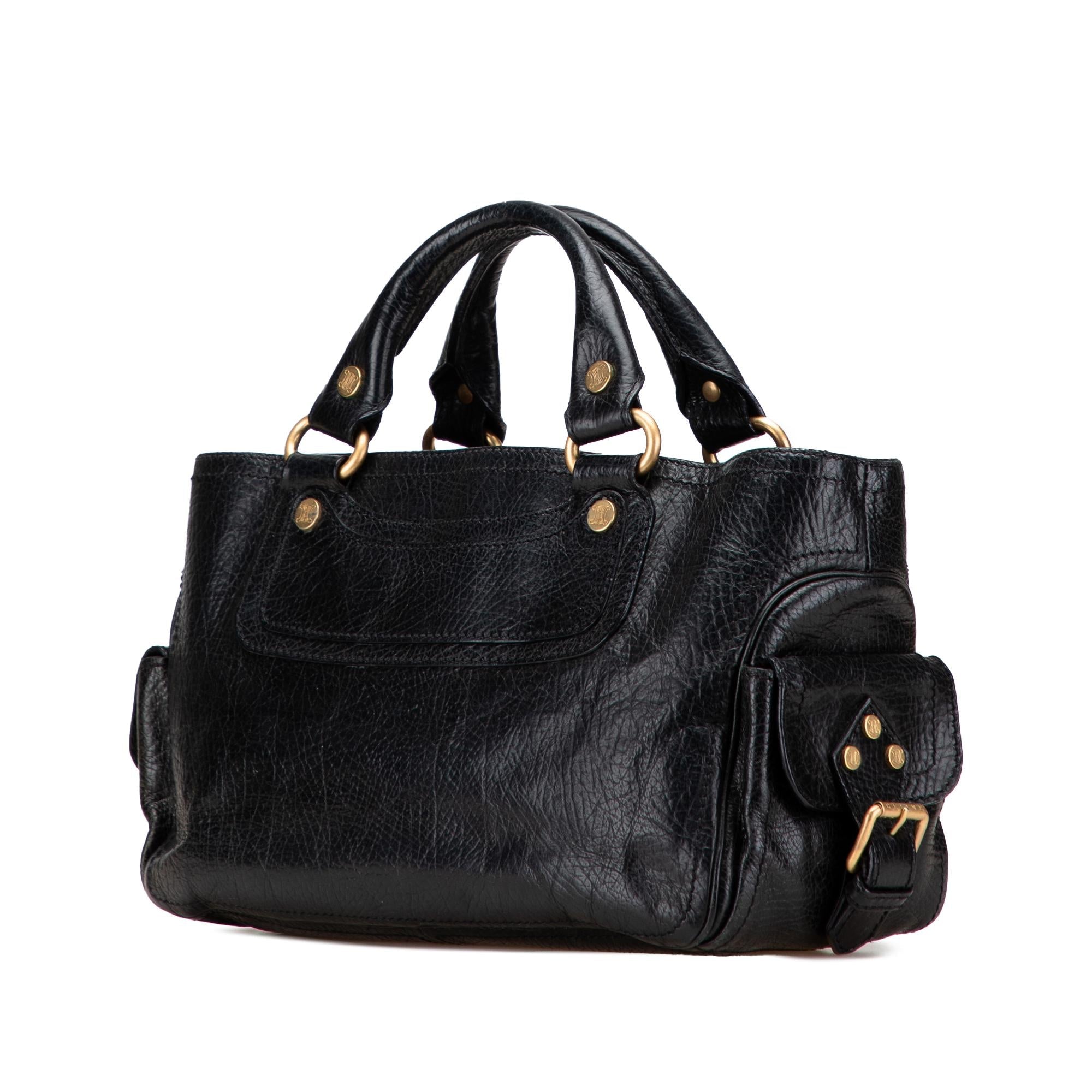 Celine Leather Boogie Handbag