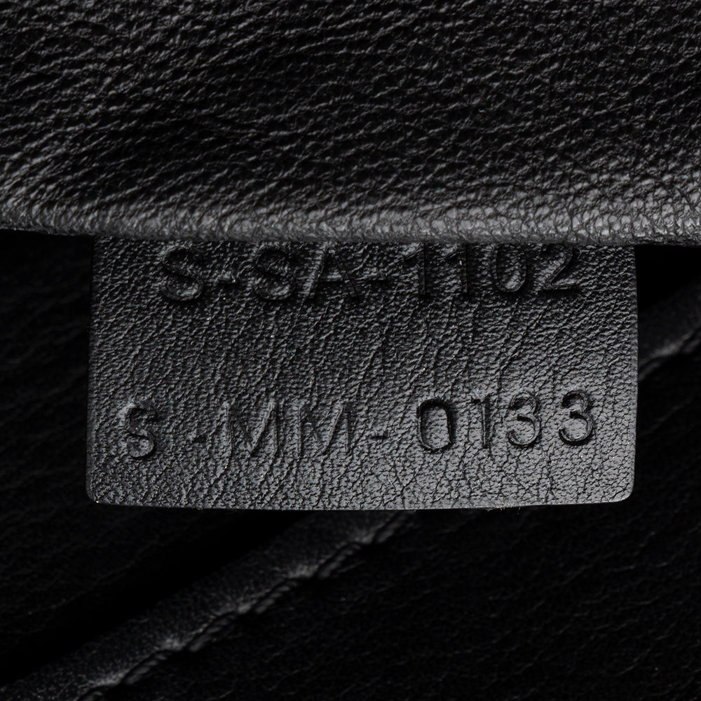 Celine Tricolor Leather Canvas Mini Luggage Tote (SHF-17162)