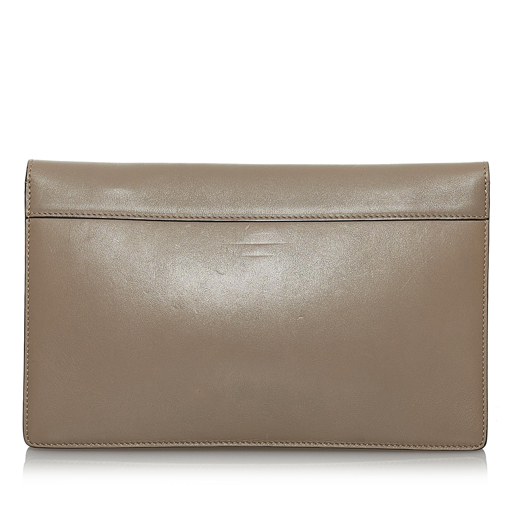 Celine Leather Diamond Clutch Bag (SHG-30333)
