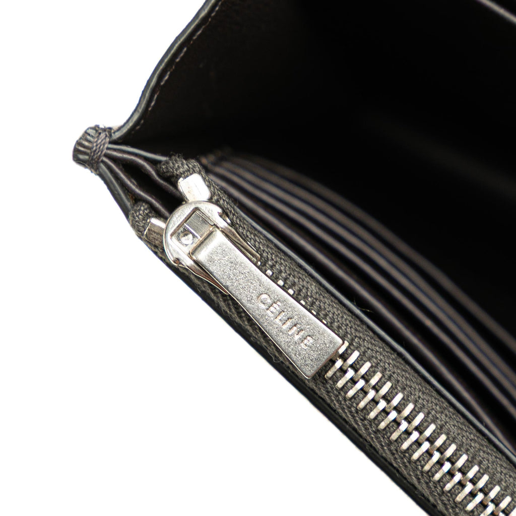 Celine Leather Frame Wallet on Chain