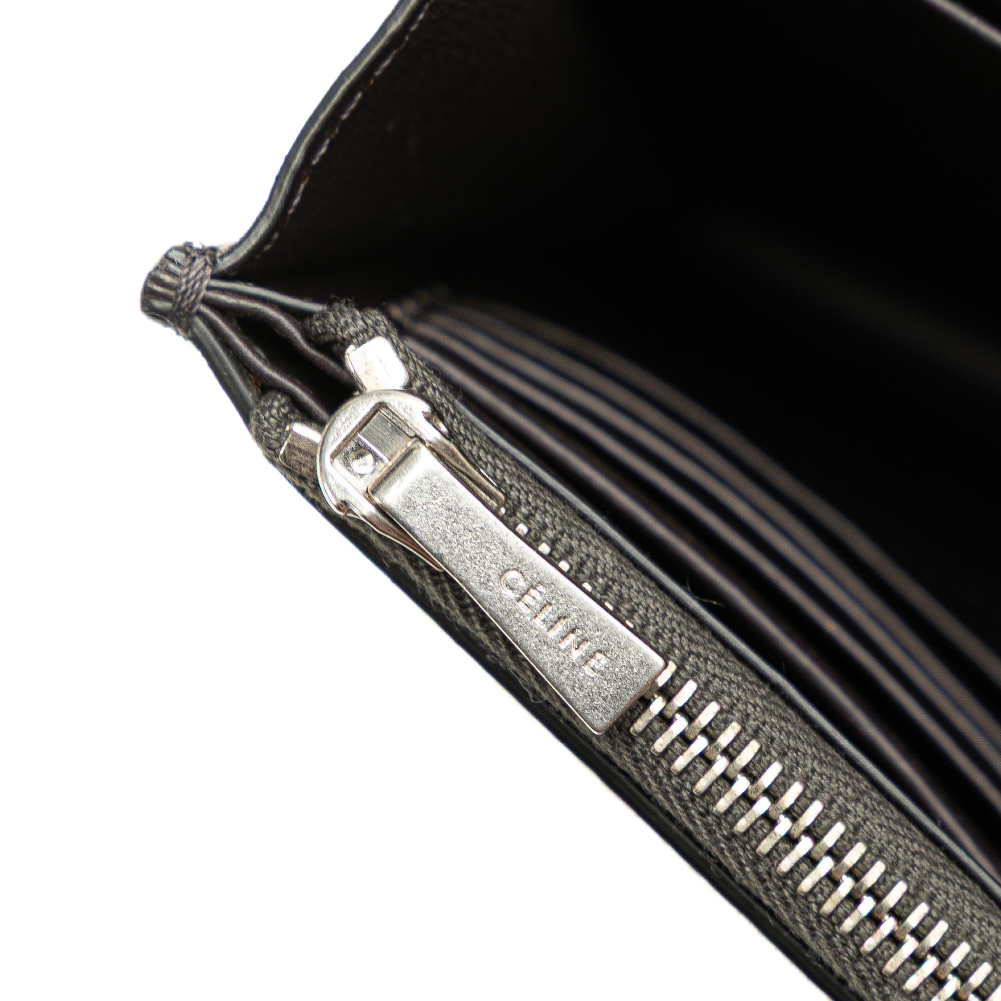 Celine Leather Frame Wallet on Chain
