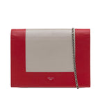 Celine Leather Frame Wallet on Chain