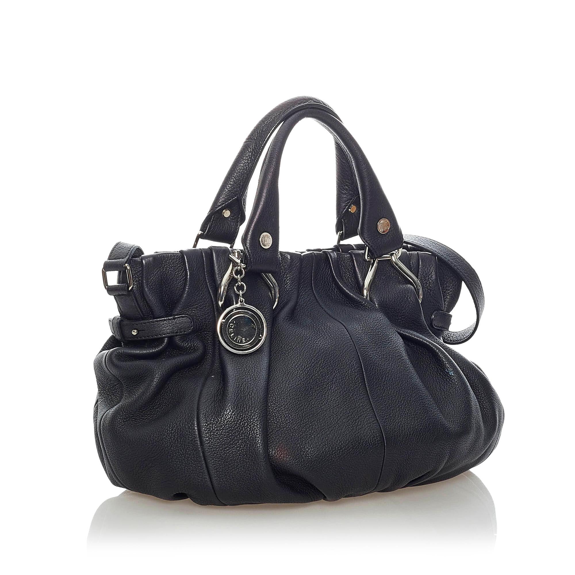 Celine Leather Satchel (SHG-32934)