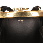 Celine Leather Sequin Triomphe Minaudiere