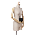 Celine Leather Sequin Triomphe Minaudiere