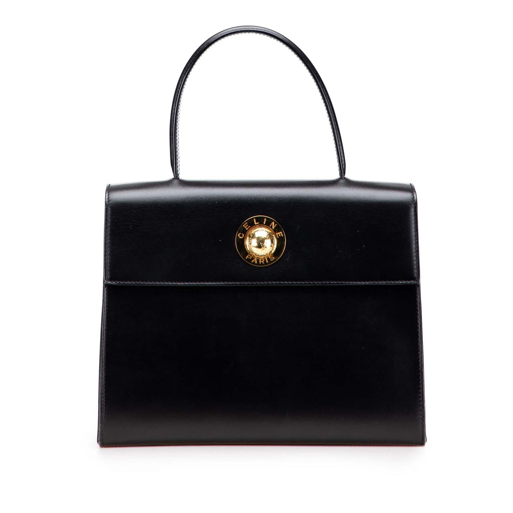 Celine Leather Top Handle Bag