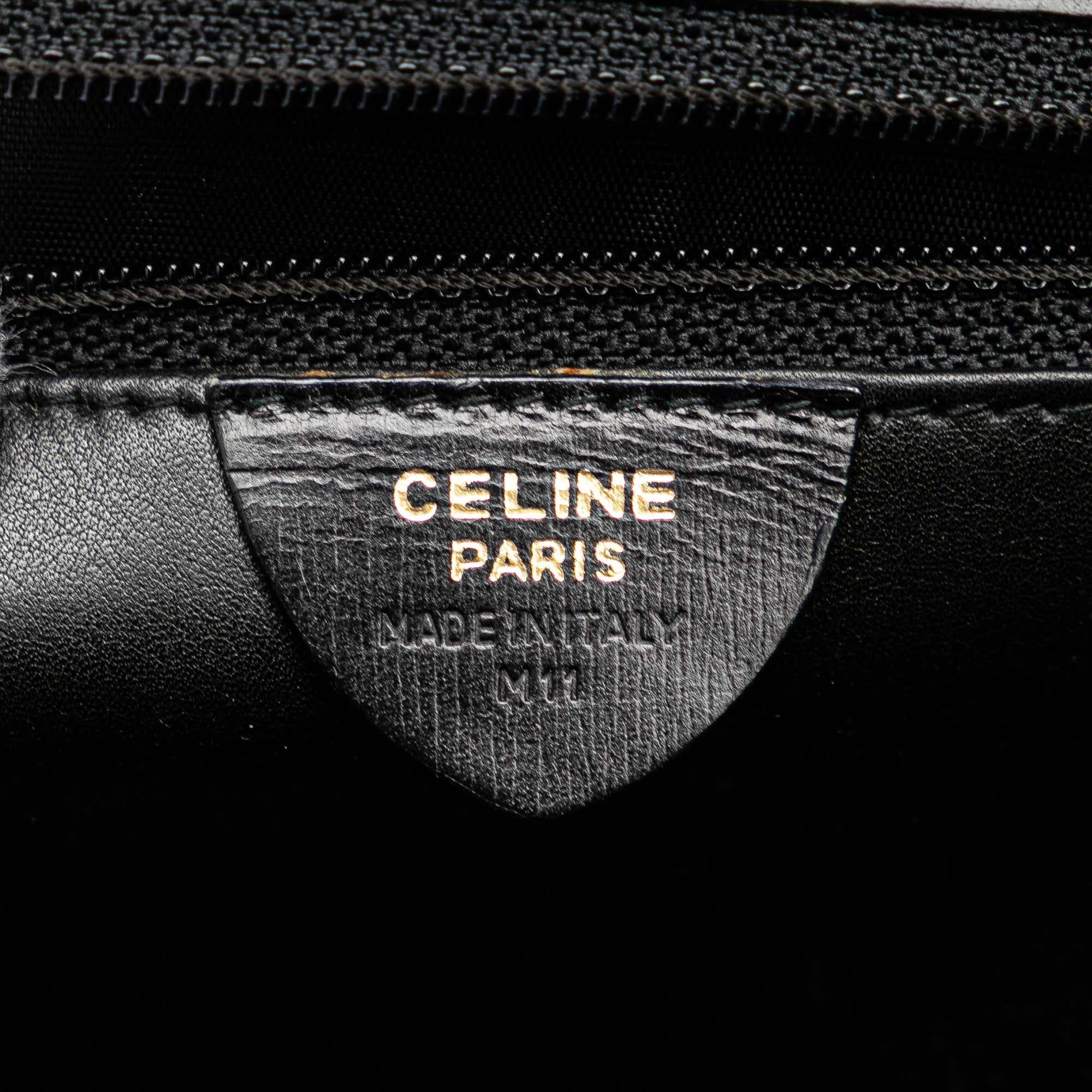 Celine Leather Top Handle Bag