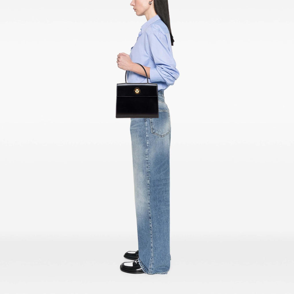 Celine Leather Top Handle Bag