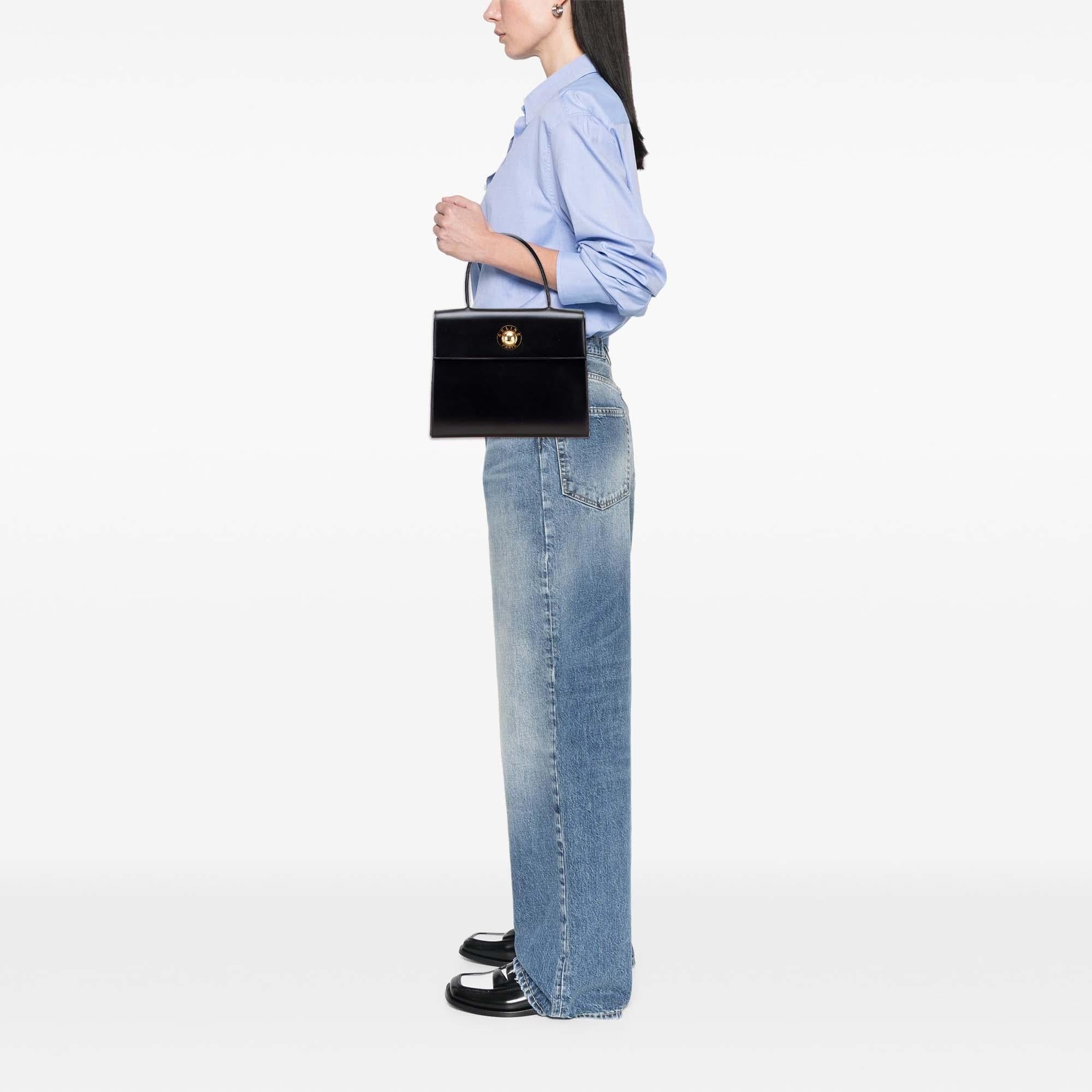 Celine Leather Top Handle Bag