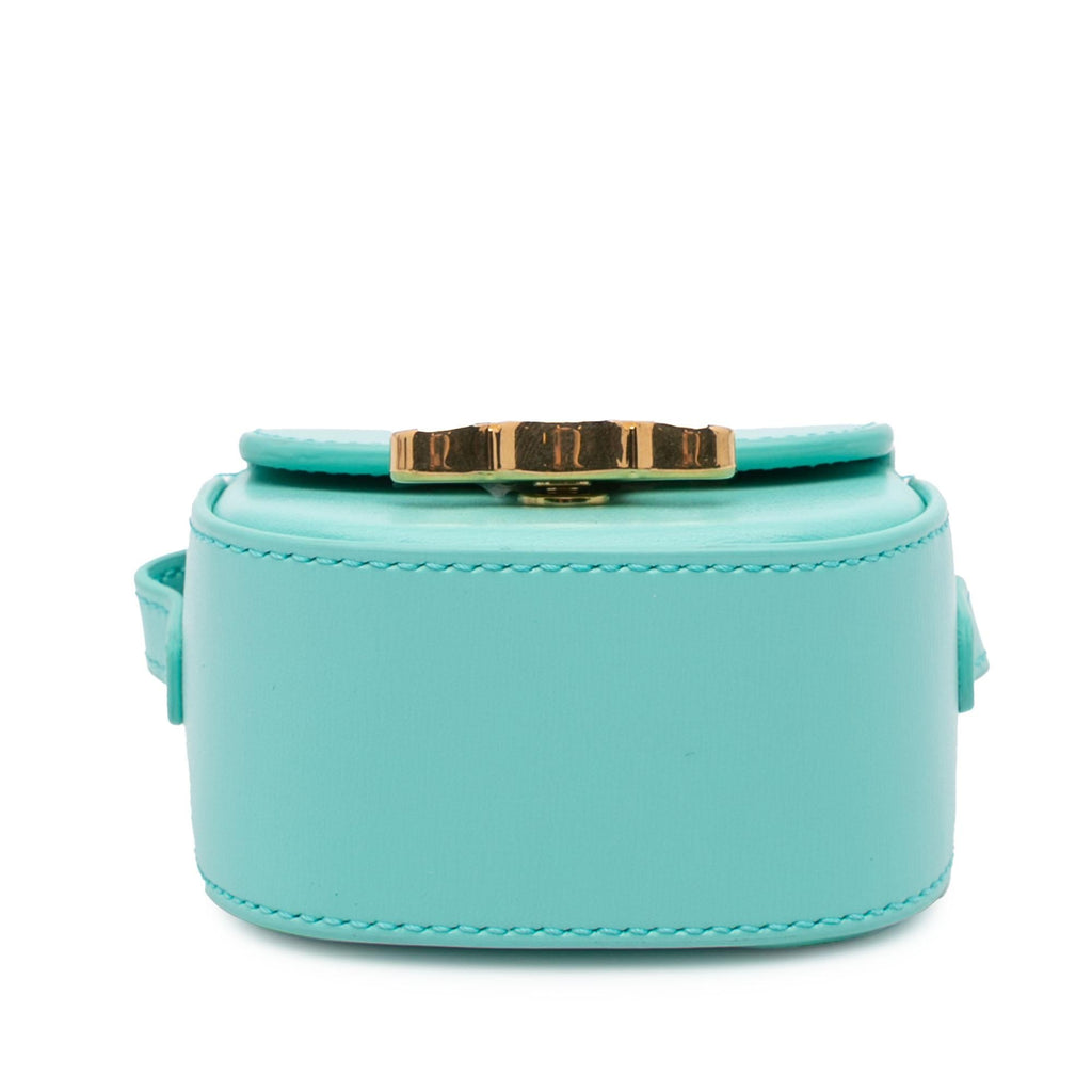 Celine Leather Triomphe AirPods Case with Strap