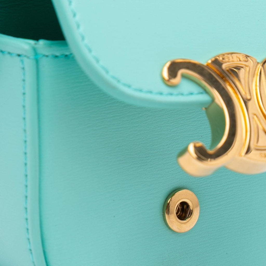 Celine Leather Triomphe AirPods Case with Strap