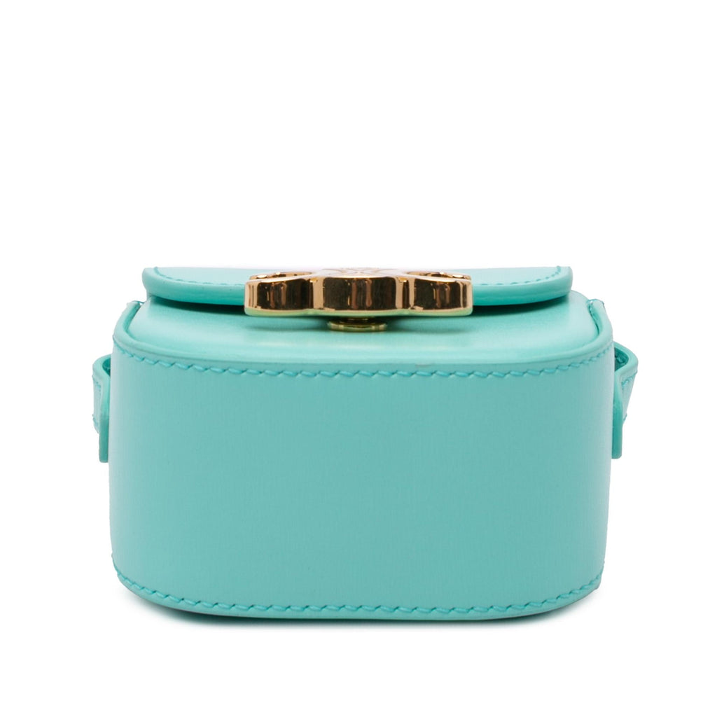 Celine Leather Triomphe AirPods Case with Strap
