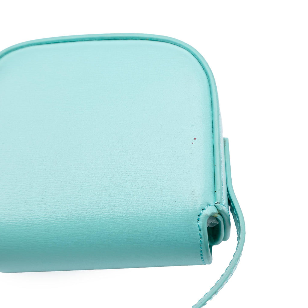 Celine Leather Triomphe AirPods Case with Strap
