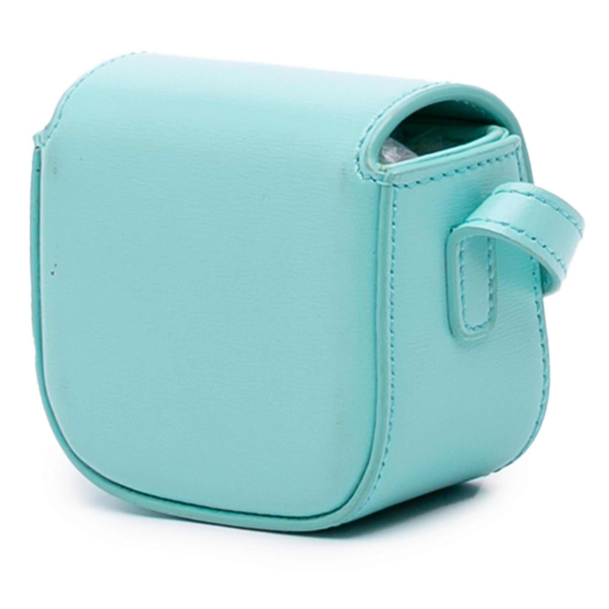 Celine Leather Triomphe AirPods Case with Strap
