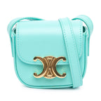 Celine Leather Triomphe AirPods Case with Strap