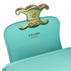 Celine Leather Triomphe AirPods Case with Strap