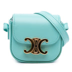 Celine Leather Triomphe AirPods Case with Strap