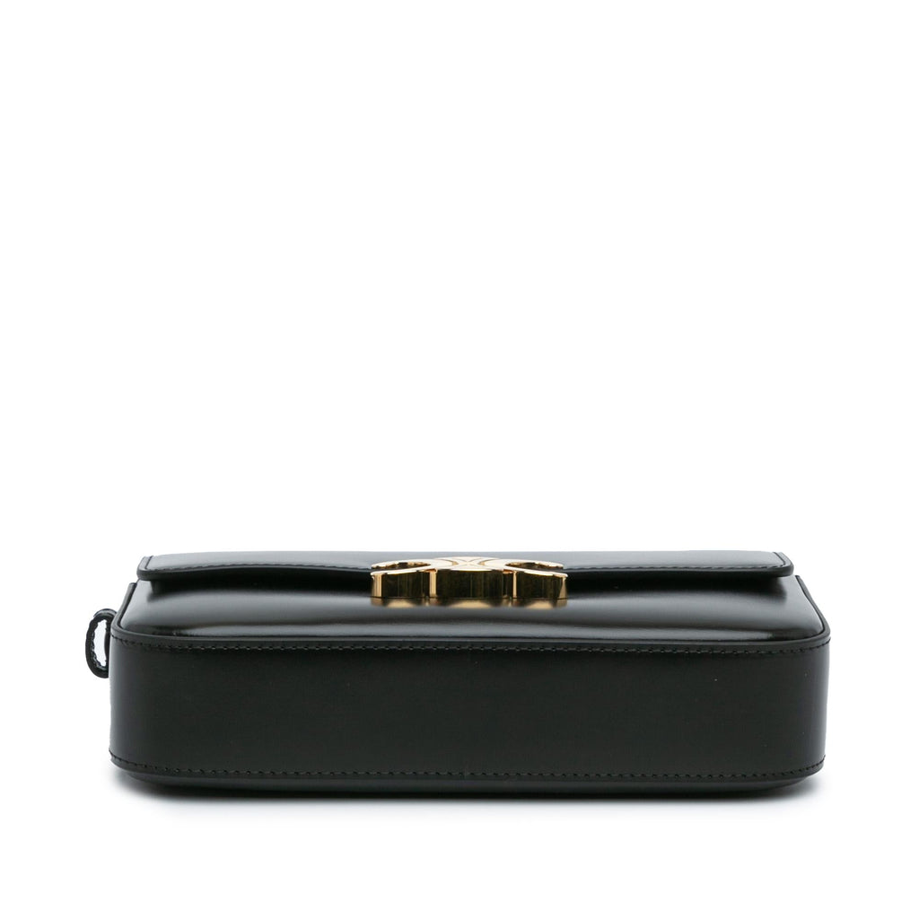 Celine Leather Triomphe Claude Shoulder Bag (SHG-JC7SHw)