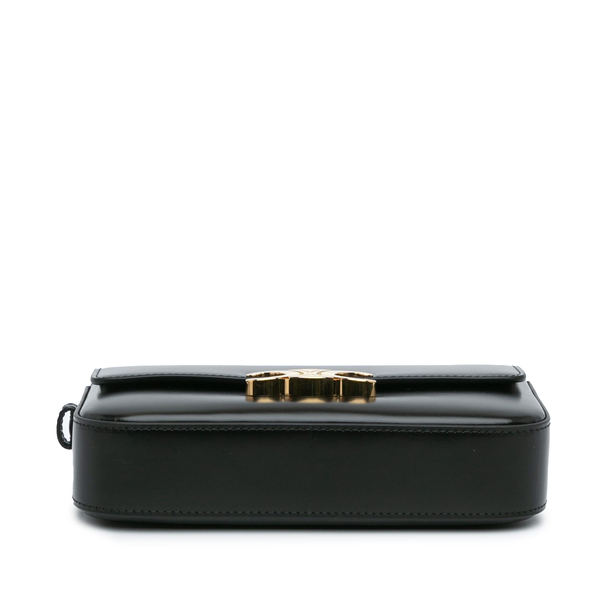 Celine Leather Triomphe Claude Shoulder Bag (SHG-JC7SHw)