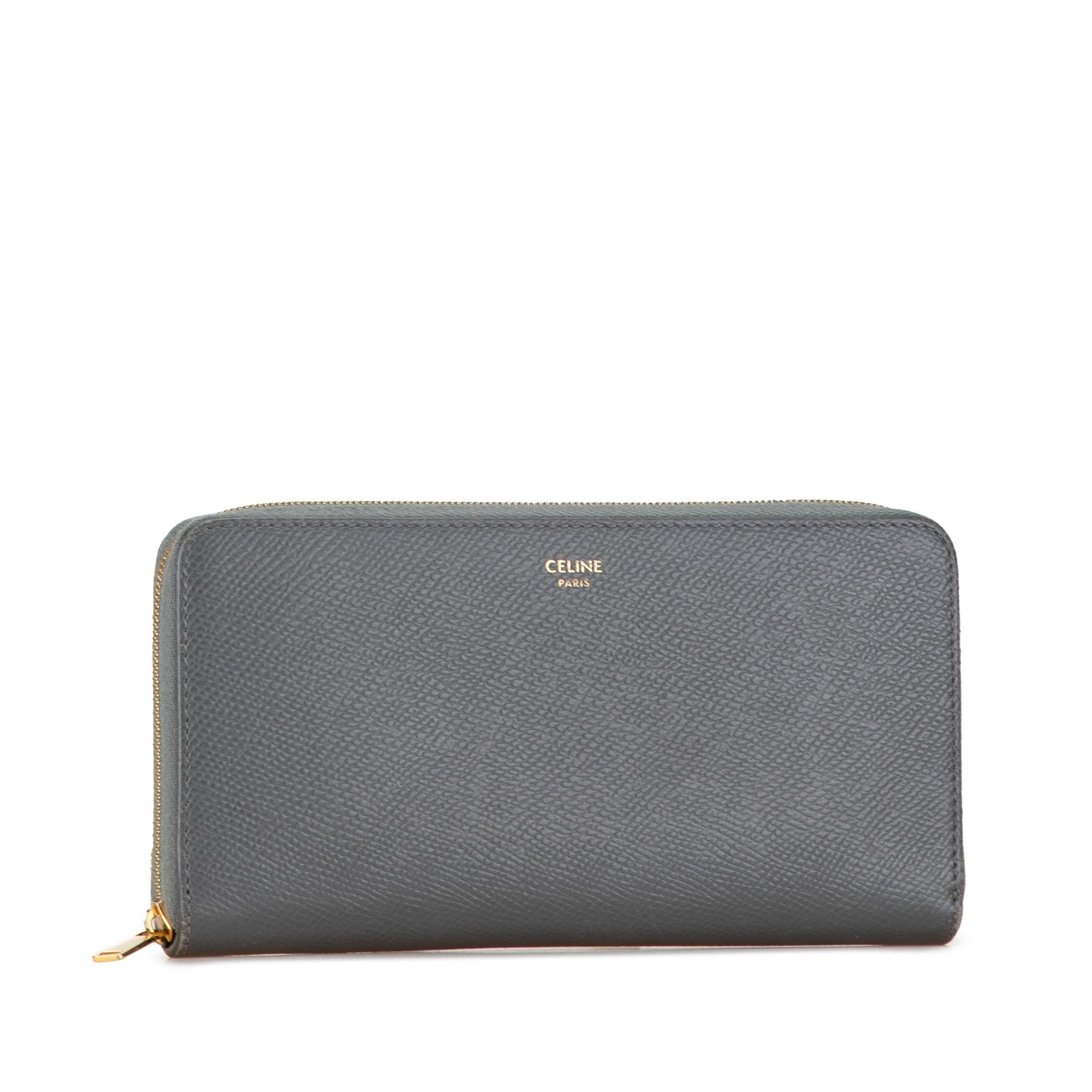 Celine Leather Zip Wallet (SHG-F4bgYg)
