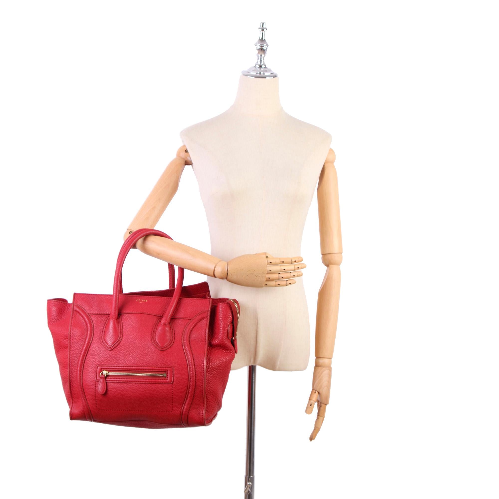 Celine Luggage Leather Tote Bag (SHG-26754)