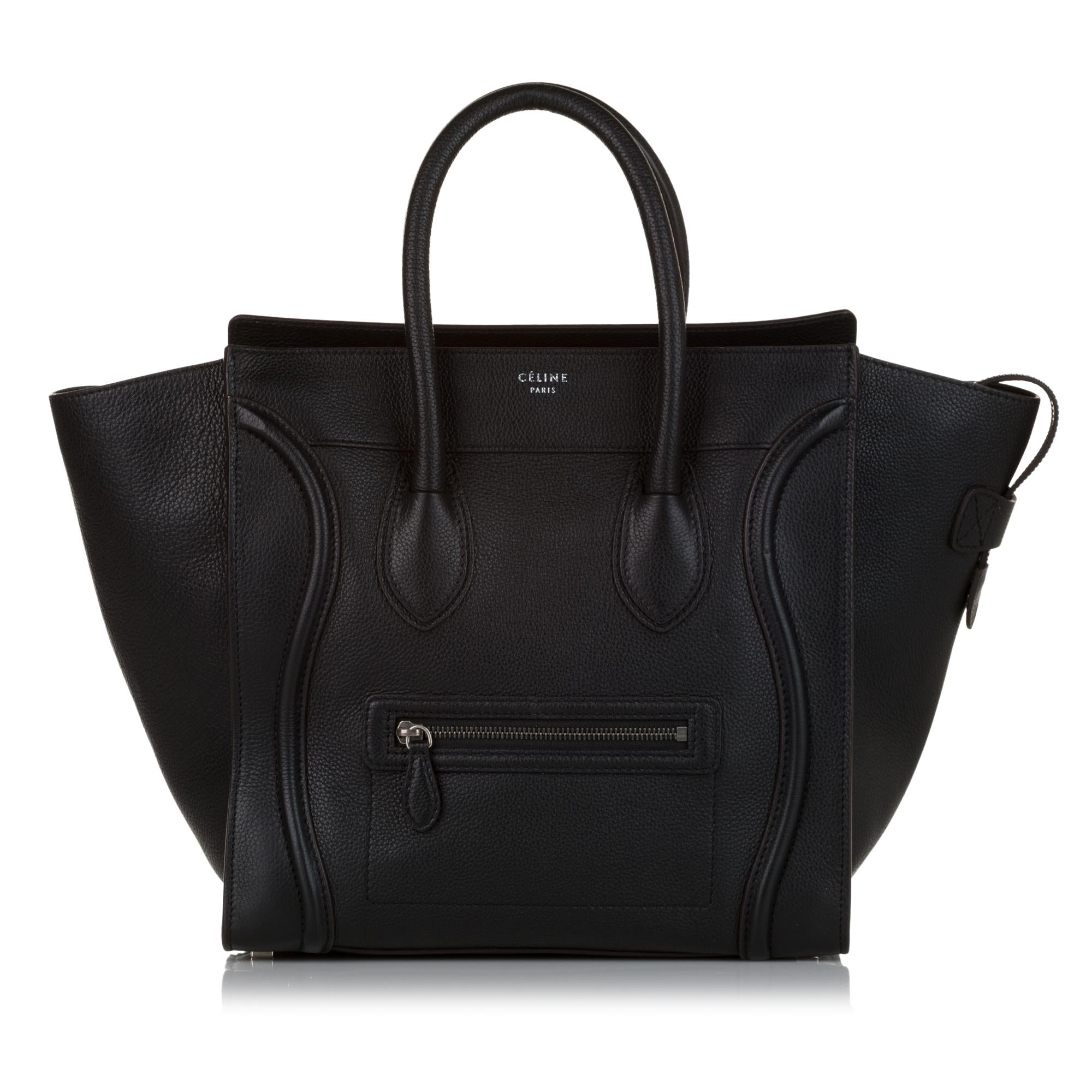 Celine Luggage Leather Tote Bag (SHG-33646)