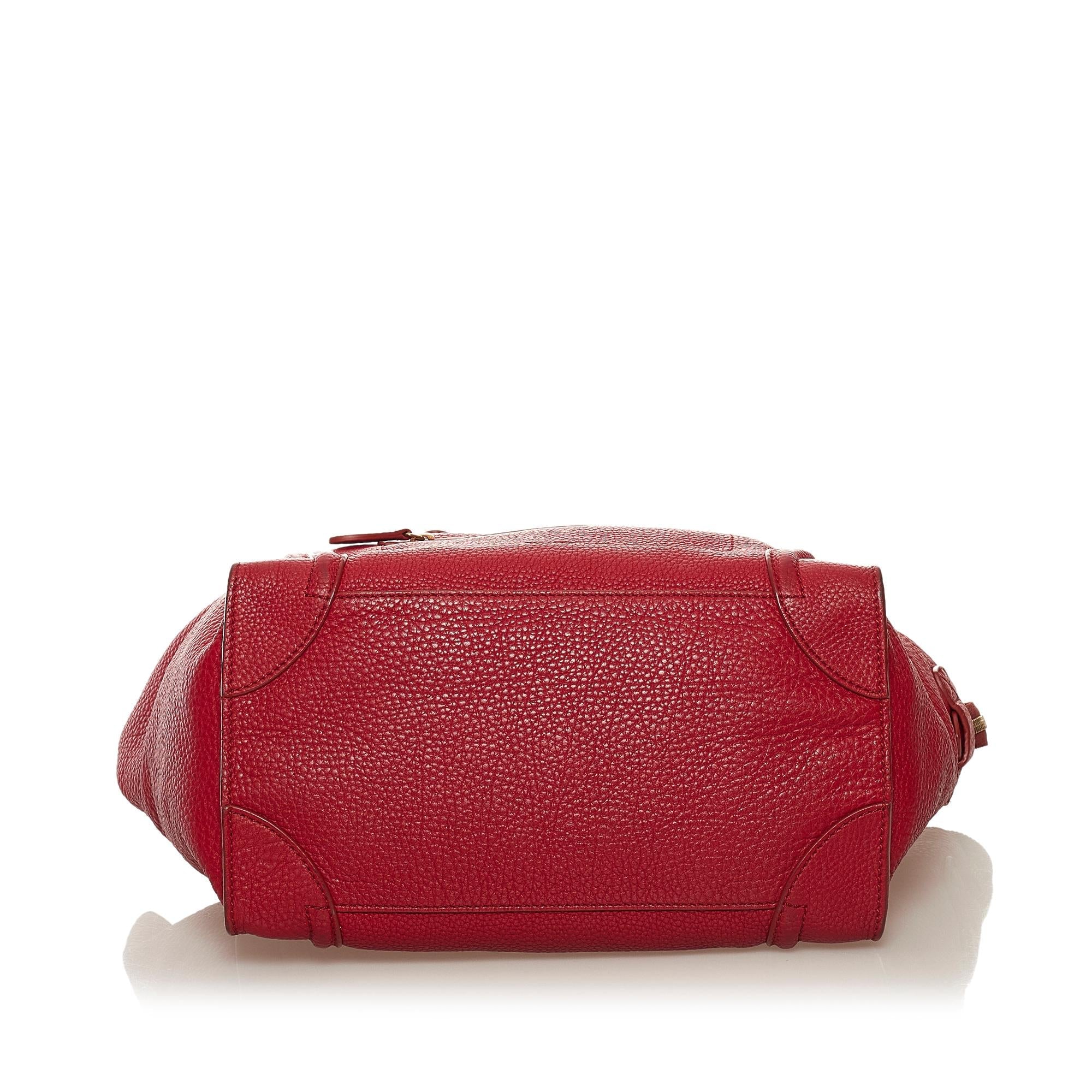 Celine Luggage Leather Tote Bag (SHG-34201)