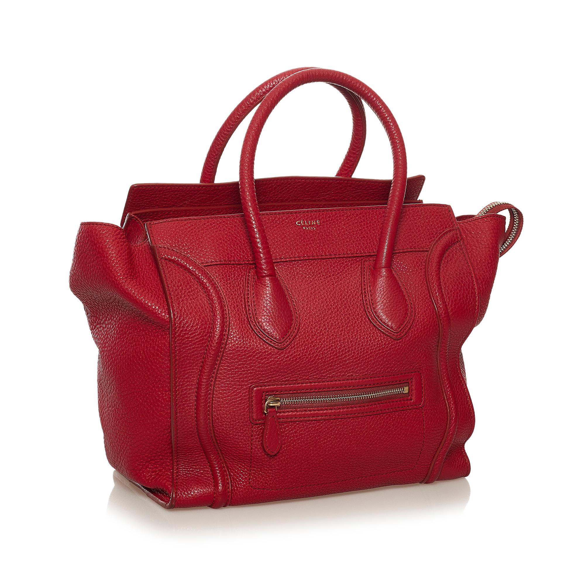 Celine Luggage Leather Tote Bag (SHG-34201)
