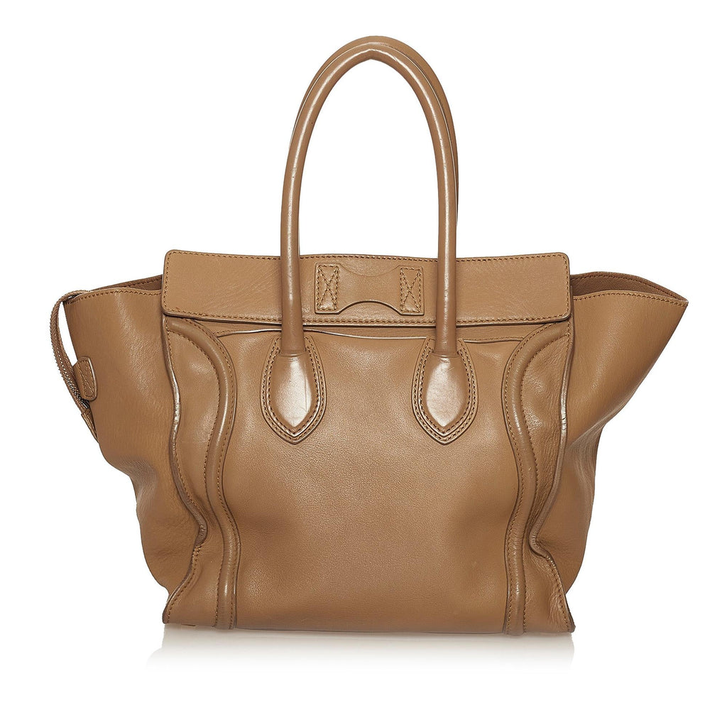 Celine Luggage Tote Leather Handbag (SHG-29341)