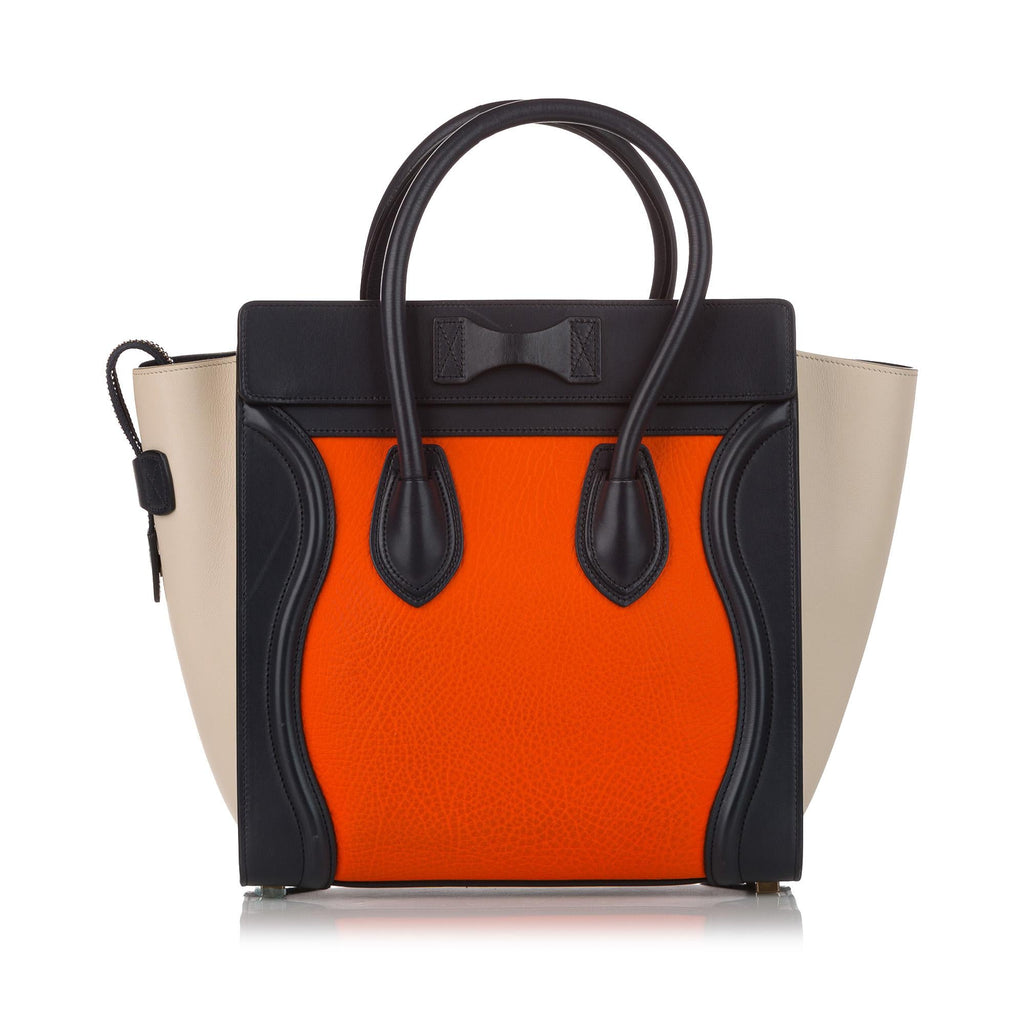 Celine Luggage Tote Tricolor Leather Handbag (SHG-31028)
