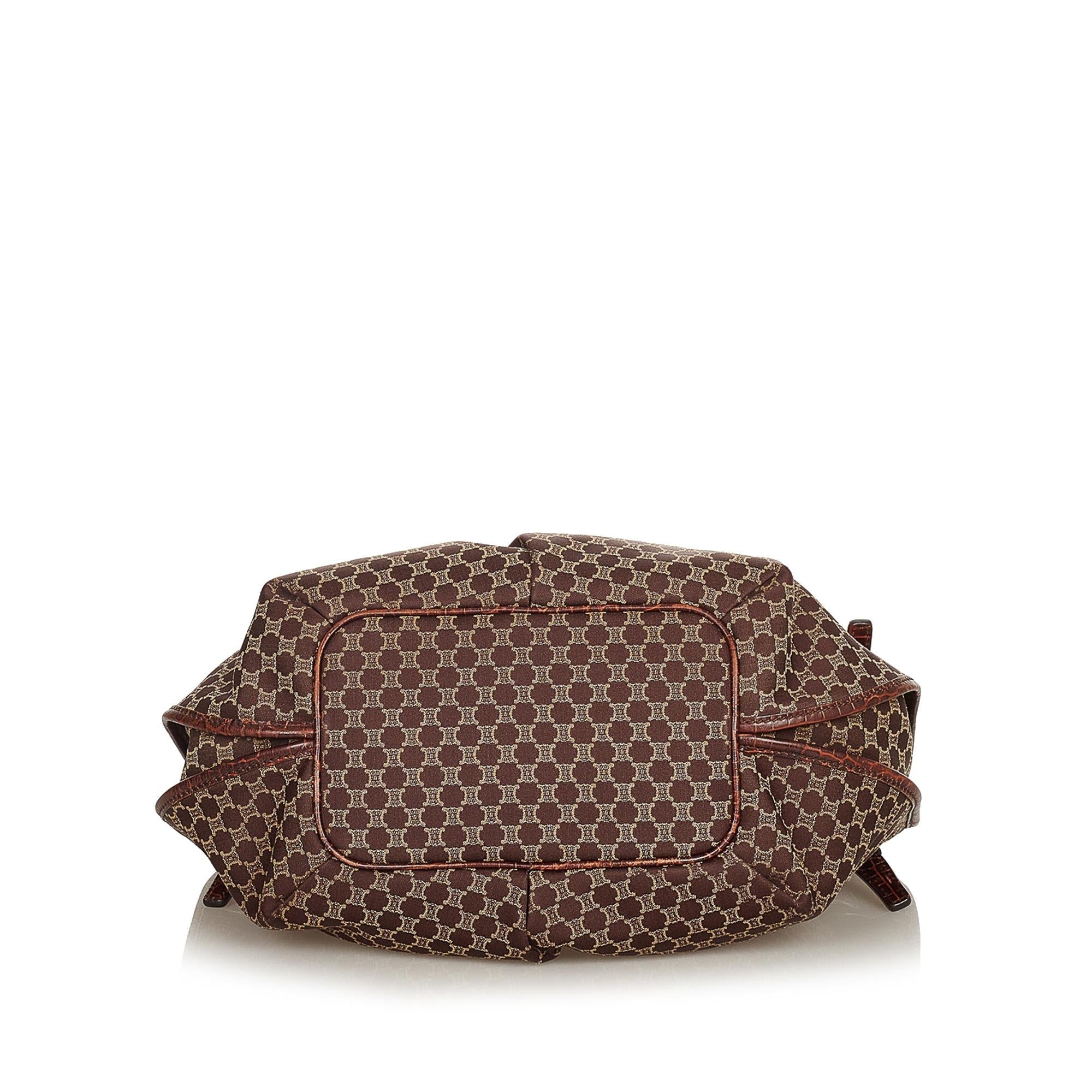 Celine Macadam Bittersweet Canvas Handbag (SHG-25264)