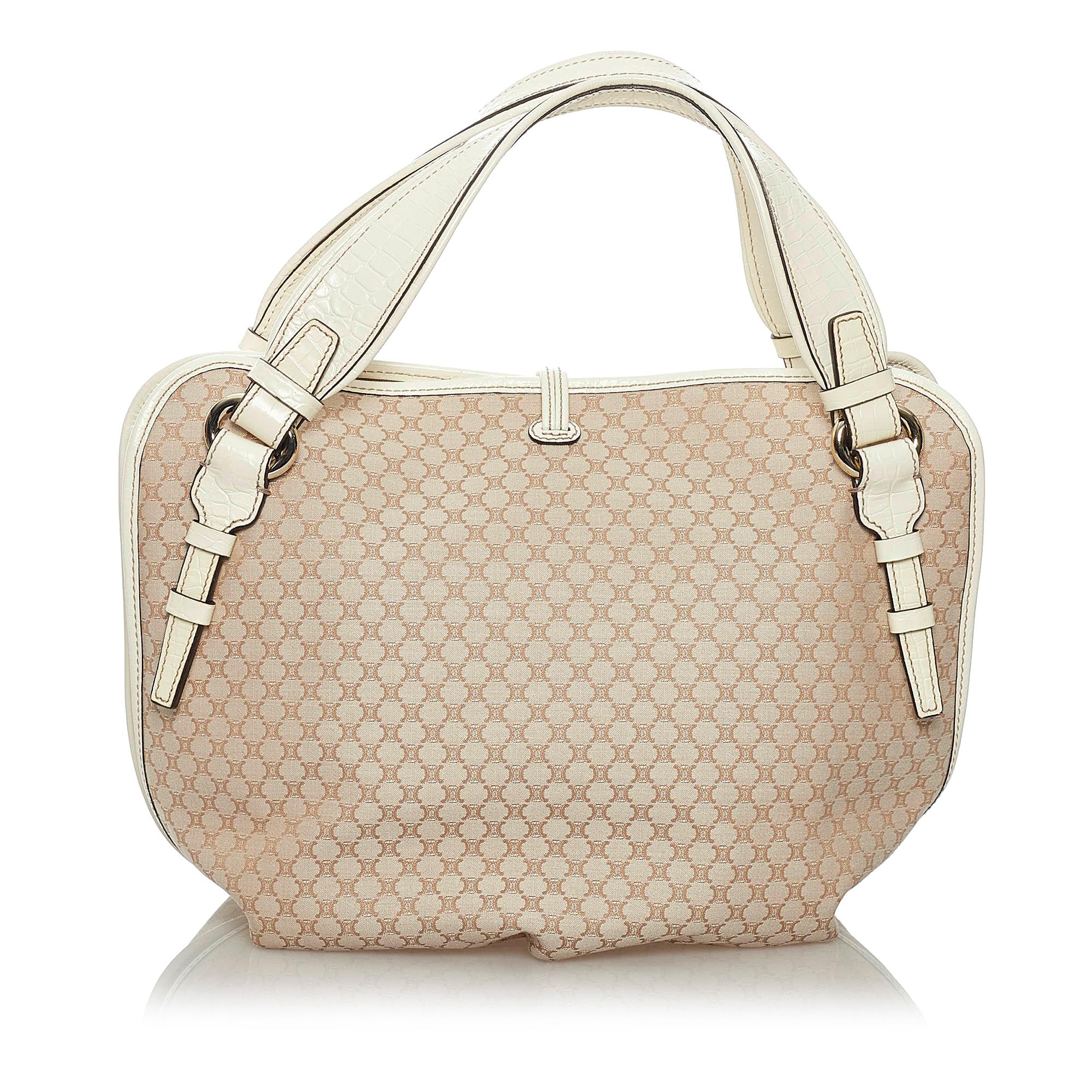 Celine Macadam Bittersweet Canvas Shoulder Bag (SHG-28644)