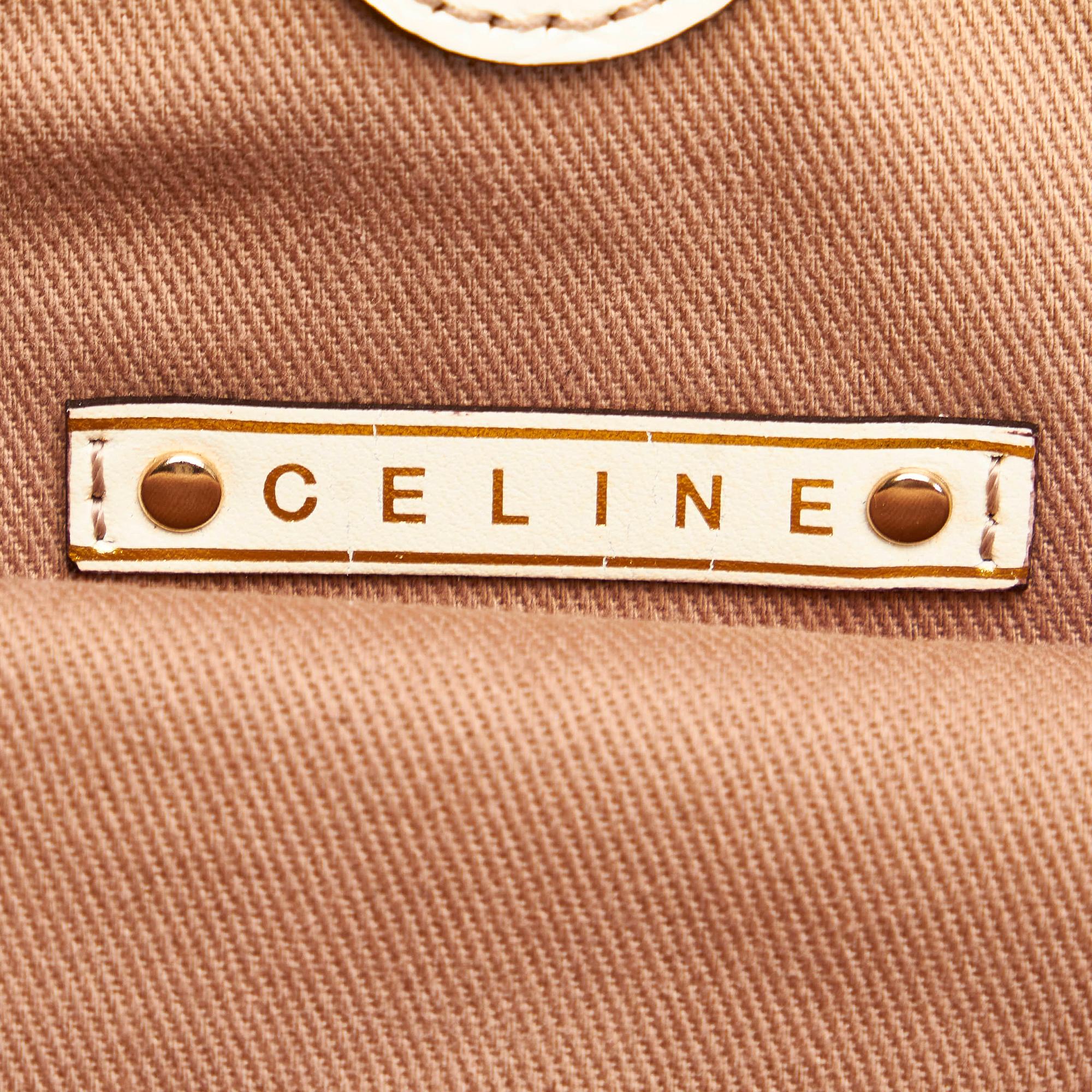 Celine Macadam Bittersweet Canvas Shoulder Bag (SHG-28644)