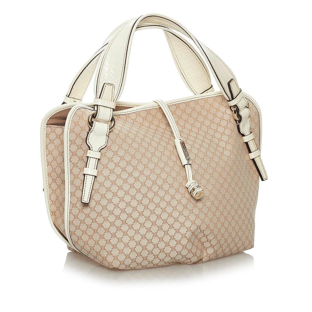 Celine Macadam Bittersweet Canvas Shoulder Bag (SHG-28644)