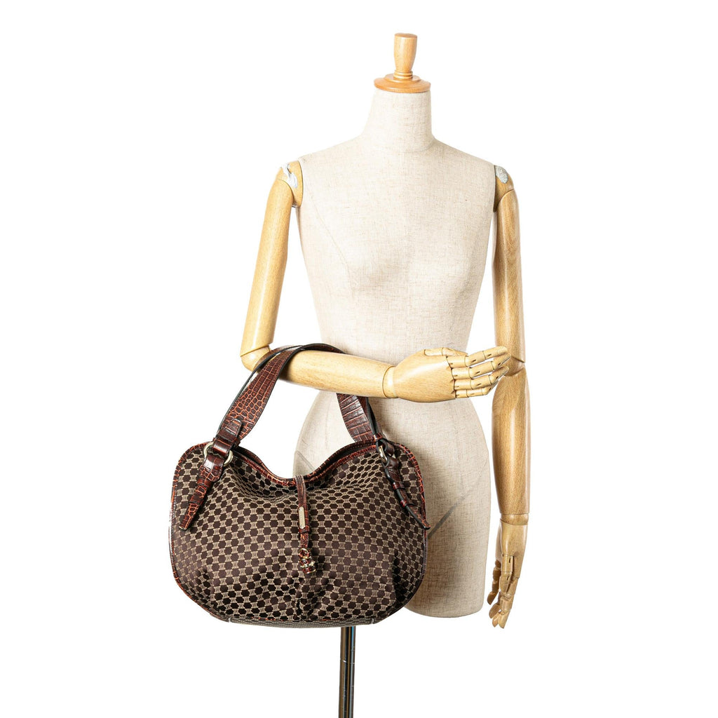 Celine Macadam Canvas Bittersweet Hobo