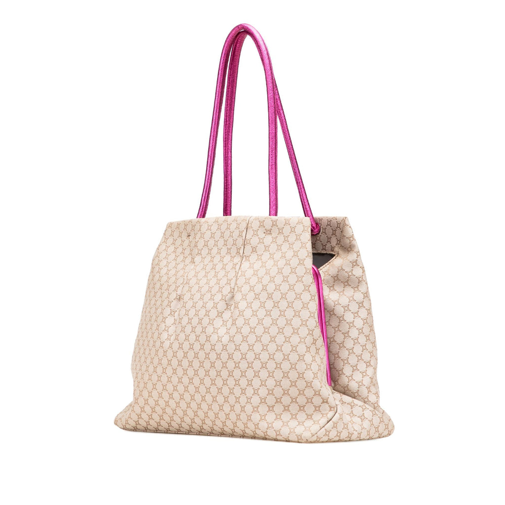 Celine Macadam Canvas Clasp Tote