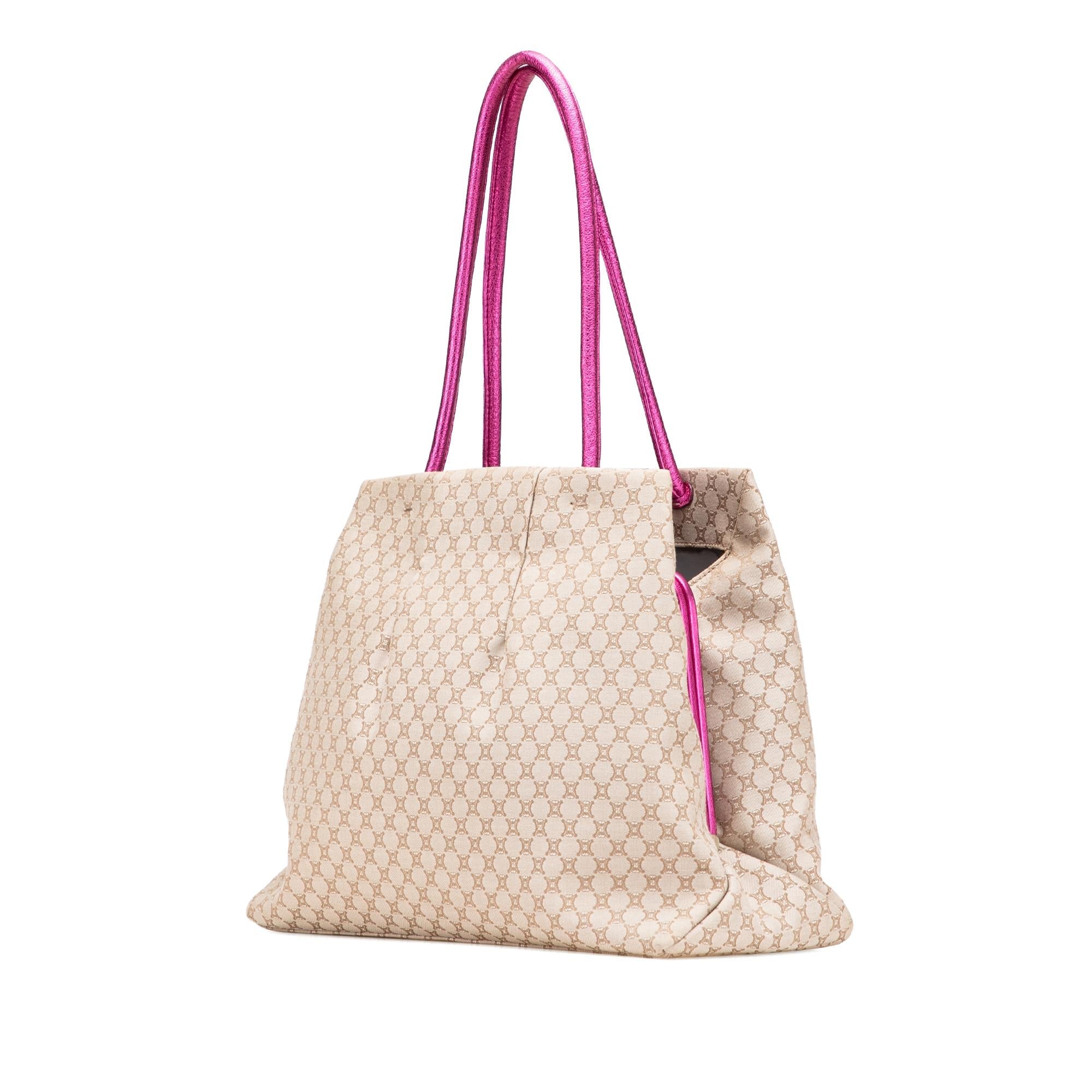 Celine Macadam Canvas Clasp Tote